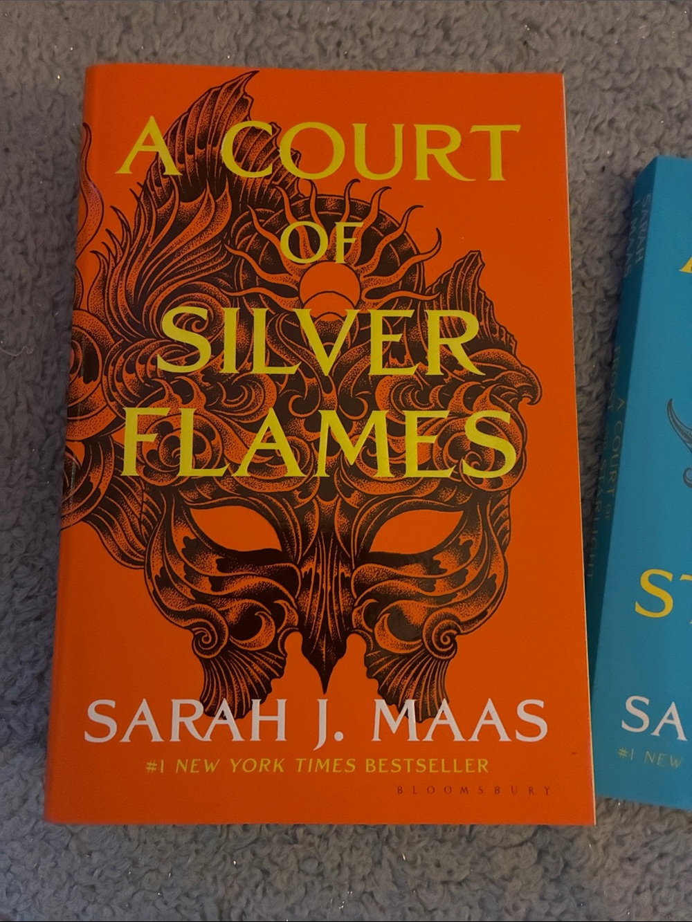ACOTAR 3 book set by Sarah J. Maas - Orange, blue and pink